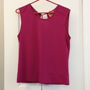 Hot pink Tory Burch top Large